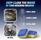 Washing Machine Cleaner Tablets Front Load 14 Pack & Dishwasher Cleaner Deodorizer Descaler Tablets 56 Pack Bundle - 1 Plus Year Supply - Septic Safe Eco Friendly Formula