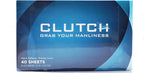 Clutch Men's Dryer Sheets, Fabric Softener for Men, 40 Count Box