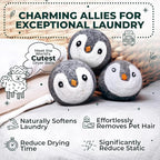 No More Dryer Sheets! XL Wool Dryer Balls 6-Pack, Reusable Laundry Softener & Static Reducer, Eco-Friendly, Long-Lasting, Safe for Sensitive Skin