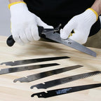 KAKURI Japanese Hand Saw [Woodworking] 8-1/4" Japanese Pull Saw with Blade Cover, Made in JAPAN