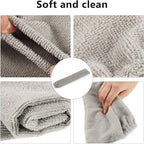 6 Pcs Retractable Gap Dust Cleaner Cloth Reusable Microfiber Dusting Cloth Washable Gap Dust Covers Under Furniture Duster Refill for Bed High Ceilings Furniture Bottom Under Refrigerator Sofa Couch