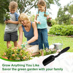 10-Pack Mini Gardening Shovel Spoons, Plastic Garden Soil Scoops for Cultivation Digging Transplanting/Flower Planting/Plant Succulent, Colorful Small Gardening Tools [Black]
