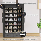 OYREL Tall Shoe Rack Dustproof Cabinet Large Capacity 8 Tier Shoe Organizer,32-40 Pairs of Shoes