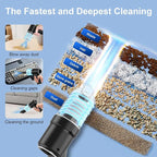 Handheld Vacuum Cordless Rechargeable, 13000pa Car Vacuum Portable Cordless, Type-C Lightweight Mini Handheld Vacuum Cleaner, High Power Car Vacuum Cleaner with LED Light for Car Home Pet Hair (Black)