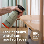 ATTITUDE All-Purpose Cleaner Spray, Plant-Based Ingredients, EWG Verified, Streak Free, Removes Fingerprints, Dust and Dirt, Sage & Orange, 26 Fl Oz (Pack of 3)