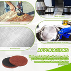 16pcs Heavy Duty Pads Electric Cleaning Brush Pad Set fit for Bosch Home/Garden 6033 Battery Cleaning Brush,Red