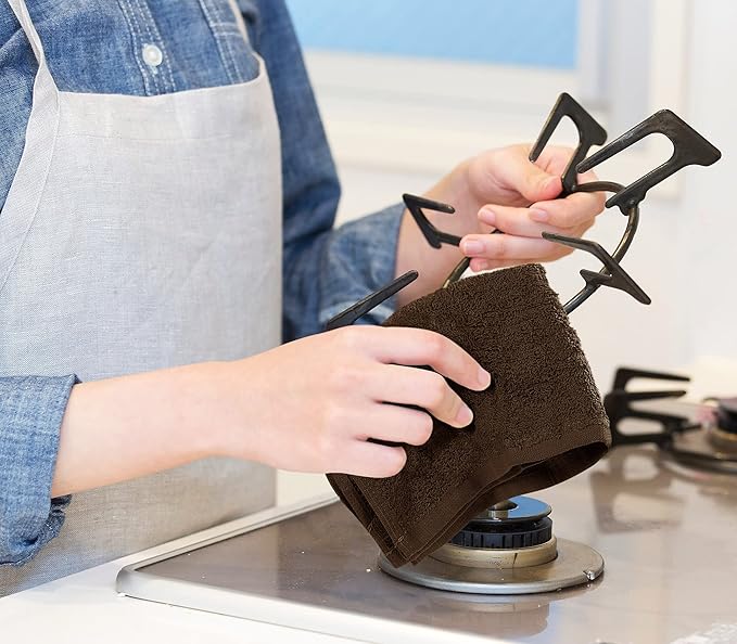 Utopia Towels Kitchen Bar Mops, Pack of 12, 16 by 19 Inches, 100% Cotton Super Absorbent Brown Towels, Multi-Purpose Cleaning Towels for Home and Kitchen Bars