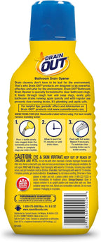 Drain OUT Bathroom Drain Cleaner, Hair & Soap Scum Clog Remover, Drain Opener, Toilet Clog Remover, 16 Ounce