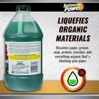 Instant Power Septic Shock – Septic Tank Treatment, Drain Cleaner Liquid Clog Remover for Septic System, 67.6 Oz