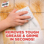 Easy‑Off Heavy Duty 2‑in‑1 Ultra Thick Eraser & Degreasing Formula, 5 Multi‑Use Cleaning Pads — Cuts Through Tough Grease & Grime in Seconds