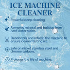 Ice Machine Cleaner Maker Descaler - Nickel Safe Descaler, Ice Maker Cleaner Compatible with Whirlpool, Scotsman, KitchenAid, Affresh, Hoshizaki, GE Opal Cleaning Kit, (1Gallon, 33 Uses)