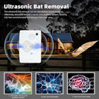 Bat Deterrent Devices,Bat Deterrent for Attic,Rechargeable Bats Keep Away,Porch & House | Bats Removal Do It Yourself for Indoor & Outdoor | Friendly to Human & Pet (2, White)