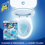 Soft Scrub 4-in-1 Rim Hanger Toilet Bowl Cleaner, Sapphire Waters, 2 Count