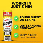 Easy-Off Heavy Duty Oven Cleaner Foam, Removes Grease & Burned-On Food, For Ovens, Grill Grates & More 14.5oz