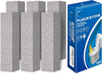 4TH Pumice Stone for Toilet Bowl Cleaning,Pumice Stick Powerfully Away Limescale Stain,Hard Water Ring, Calcium Buildup,Iron&Rust. Remover for Tile/Bath-tub/Sink/Grill - 6 Pack