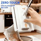 Cloth Changing Mini Mop with a Mini Foldable Desktop Mop, Flat Dust Mop for Dry Wet Disposable Pads，Kitchen Cabinet Counter Wall Spills and Oily Stains Cleaning (Lazy Mops Set)