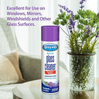 Sprayway Glass Cleaner Lavender Scent Foaming Aerosol Spray, 19oz, Ammonia-Free, Streakless, Fast-Acting | Cleans & Polishes Glass Surfaces | Removes Fingerprints, Dust, Dirt, 6 Count (Pack of 2)