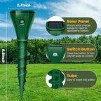 Solar Mole Repellent Ultrasonic, Vole Repeller with 3 Modes & IP65 Waterproof, Gopher & Snake Repellent for Lawn Garden Yard, 5000 SqFt Coverage for Moles Gophers Voles Snakes Groundhogs, 4 Pack