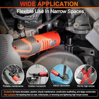 3/8" Cordless Electric Ratchet Wrench Set, 40 Ft-Lbs 16.8V Battery Power Ratchet Tool Kit with Variable Speed Trigger, 2 Packs 2.0Ah Battery, Charger, 7 Sockets