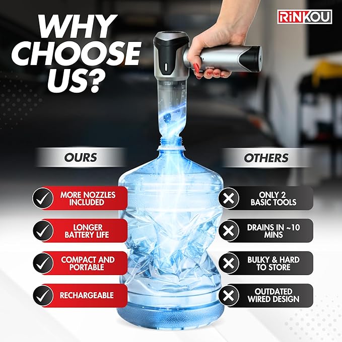 Car Vacuum Portable Cordless – Handheld Cleaner, Mini Car Vacuum, Small Portable Vehicle Cleaner with 8 Attachments, Blower, Spray Lubricant & Microfiber Towels for Truck & Interior Cleaning