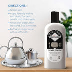 Tarni-Sheild Silver Polish - Clean, Polish, and Protect Against Tarnish - 8 Ounces – Safely Cleans Silver, Copper, Brass, and Other Metals in Just One Application