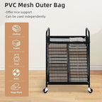 STORAGE MANIAC Rolling Laundry Hamper with Wheels 1-Section Laundry Sorter Rolling Laundrys Basket on Wheels with Removable Bag Clothes Hamper Laundrys Organizer Cart Bathroom Bedroom 90L Beige