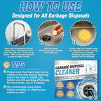 Garbage Disposal Cleaner and Deodorizer Tablets - 50 Count (1-Year Supply), Powerful Foaming Sink Cleaner, Quickly Eliminates Odors (49, Tablet)