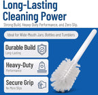 SPARTA 367600TC02 Plastic Household Dish Brush, Dish Brush, Dish Scrub Brush With Lightweight and Break Resistant for Cleaning, 11 Inches, White, 2.5" Width x 2.75" Height (Pack of 6)