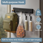 Magnetic Cup Holder for Fridge for 20/30/40 oz Stanley Tumblers Water Bottle Storage Holders & Lid Hook Organizers 2 Pack (6 Cups, 10 Hooks)
