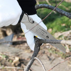 KAKURI Japanese Hand Saw [Tree Pruning] 8-1/4" Japanese Pull Saw with Blade Cover, Made in JAPAN