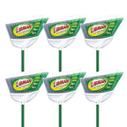 Libman Commercial 205 Large Precision Angle Broom, Steel Handle, 13" Wide, Green and White (Pack of 6)