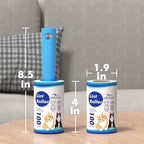 Extra Sticky Lint Roller, Mega Value Set 400 Sheets for Pet Hair Removal, Dog and Cat Lint Remover for Clothes, Furniture, Carpet