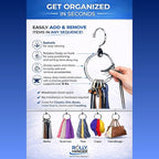 Rolly Hanger® Closet Space Saver – Premium Rotating Aluminum Organizer for Belts, Ties, Hats & Handbags – Heavy Duty 360° Swivel – Declutter & Maximize Storage (2 Pack)
