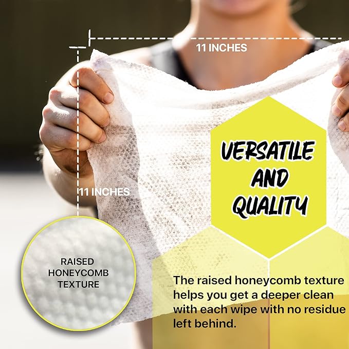 The Klean Freak Body Wipes - 12 count Individually Wrapped | Showerless Body Wipe for Women & Men | Sustainable Bodywipes for Gym, Travel, Camping | Citrus