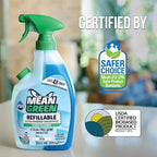 Mean Green Refillable Ultra Powered Concentrate Glass Cleaner, Fresh, 14.3 Ounce, 6 Pack