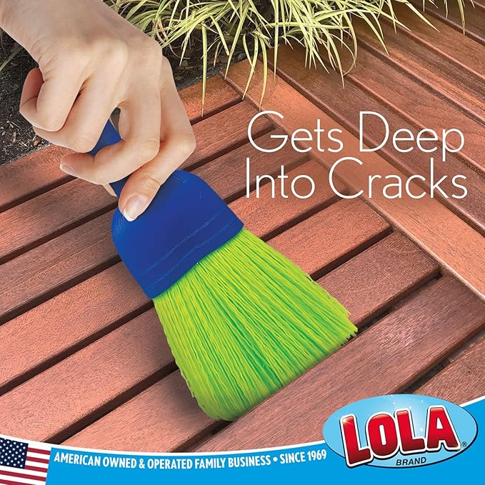 LOLA Whisk Broom, Hand Brush, 72 Pack, Durable Bristles, Whisks Away Dirt & Debris, Compact, Hang Hole for Easy Storage, Indoor/Outdoor