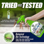 Green Guard Pest Control Spray - Indoor & Outdoor Killer of Ants, Roaches, Spiders & Other Crawling Insects, Safe Around Children & Pets, Plant-Based, Pleasant Scent (Lemongrass Blast, 16oz)