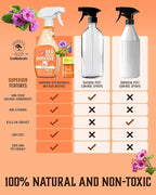 All Natural Bed Bug Spray -Non-Toxic Bed Bugs Killer - 2 Bottle Pack 16 oz + 1 oz Concentrate - Fast-Acting Beds Bug Killer | Kills Fleas and Mites