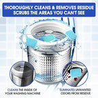 Washing Machine Cleaner Tablets - Deep-Cleaning Descaler for Front Load and Top Load Washers, Including HE, 30 Pack (15 Month Supply)