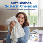 Earth Breeze Fabric Softener Dryer Sheets – Lavender, Hypoallergenic, No Harsh Chemicals, Safe Ingredients – Soft Clothes – Static Cling & Wrinkle Reducer – Gentle Fabric Care – Made in USA (2 Pack)