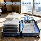 BoxLegend 20 Pack Travel Vacuum Storage Bags with Wireless USB Electric Pump (1200mAh) 4 Sizes for Luggage, Suitcase & Backpack Must-Have Travel Essentials Save 80% Space for Clothes & Packing