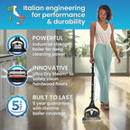 Euroflex Vapour Pro Steam Mop & All-in-One Steam Cleaner 20-Piece Set - Commercial Grade 295°F & 50 PSI - Good Housekeeping #1 Rated; Kills 99.9% Bacteria & Viruses (H1N1); 5-Year Warranty