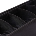 Qozary 3 Pack Sock Underwear Drawer Organizer Dividers, Collapsible Cabinet Closet Storage Boxes for Clothes, Socks, Lingerie, Underwear, Tie, Belt, Baby, Bedroom