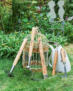 Hula Hoe Stirrup Hoe Mini for Weeding Action/Scuffle Loop Hoe Garden Tool 16Inch Hardwood Handle Push Pull Oscillating Hoe Gardening Weeder Cultivator Handheld for Cutting Weed Roots Loosening Soil