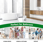 1.6 Gallon White Small Trash-Bags For Bathroom - Mini Garbage Bags 100 Count 6 Liter (Fit 1.3-1.5Gal) Unscented Compostable Biodegradable Tiny Waste Basket Liners Kitchen Office Chenyucheng