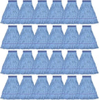Matthew Cleaning Heavy Duty Mop Head Commercial Grade Replacement for General and Floor Cleaning, Wet Industrial Blue Cotton Looped End String Head Refills (Case of 24) Blue