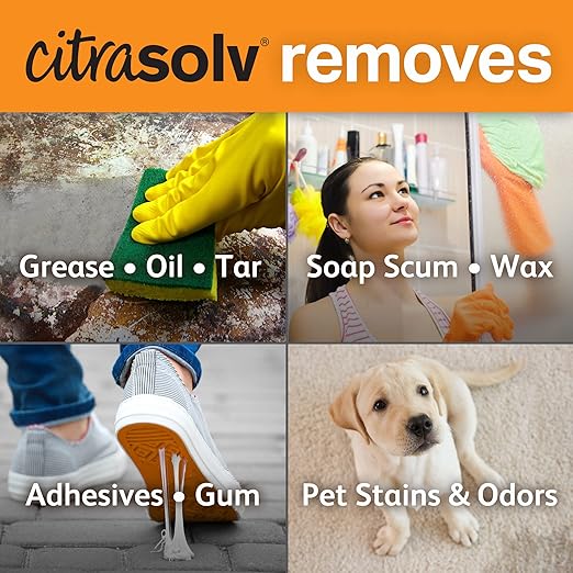 Citra Solv - Concentrated Household Cleaner & Degreaser - Valencia Orange Scent - 32 Fl Oz, Natural Ingredients, Non-Toxic, Biodegradable, Made in USA