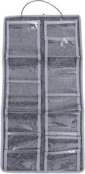 Felt Wall Hanging Glasses Storage Bag Dustproof Eyewear Organizer Pouch Medium Gray for Household Wall Mount