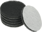 Power Scrub Pads, Scrubbing Pads 1500 Grits Scouring Discs - Fitting for (Home Kitchen Cleaning - Drill Attachment - Scrubber Replacement) 6 Pcs & 5 Inch & Green-Gray
