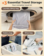BAGSMART Rechargeable Wireless Pump Travel Storage Bags Set, Portable Space Saver Bags for Travel & Home, Vacuum Compression Seal Bag for Clothing- 12combo bags